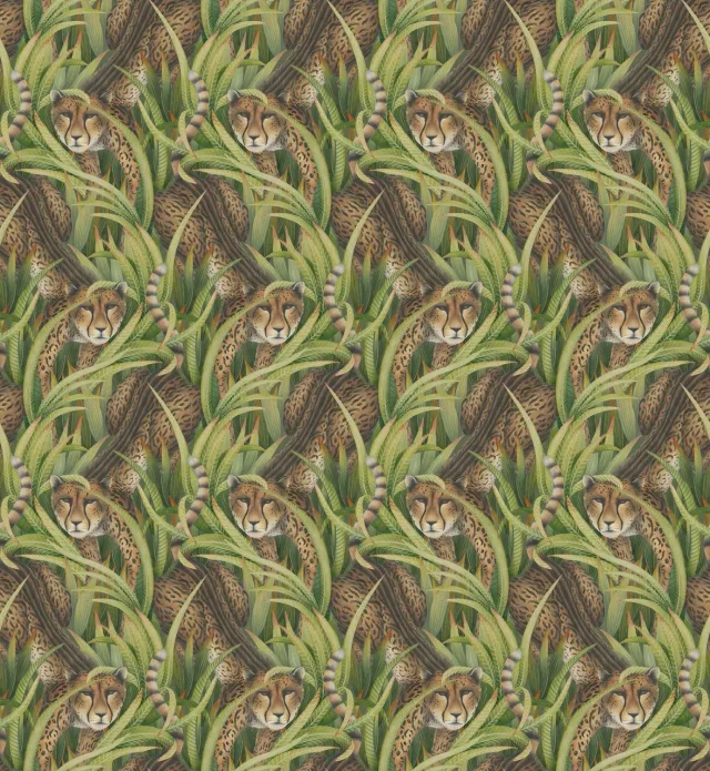 Cole&Son Cheetah Prowl Sample Tapete Muster Gepard