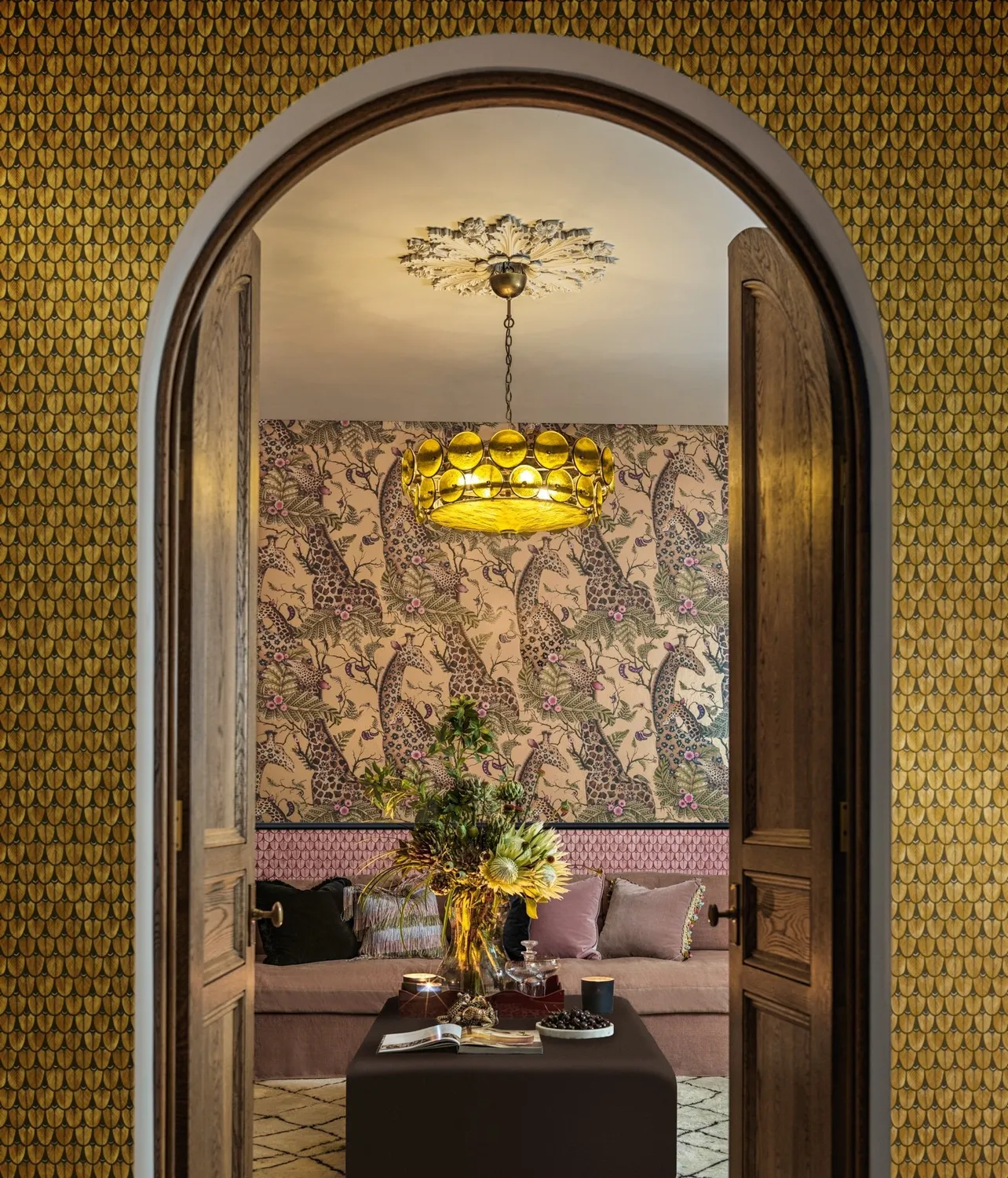 Cole & Son Ardmore Royal Giraffe Tapete Giraffenmotiv