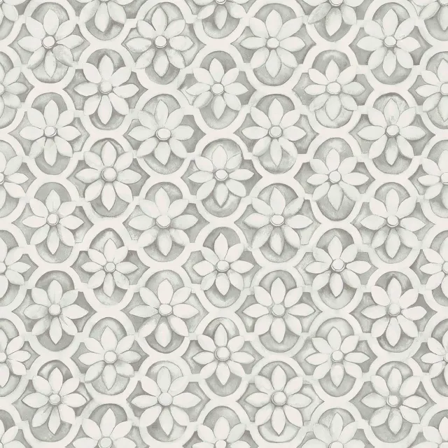 Cole&Son Jali Trellis Tapete Soot & Snow