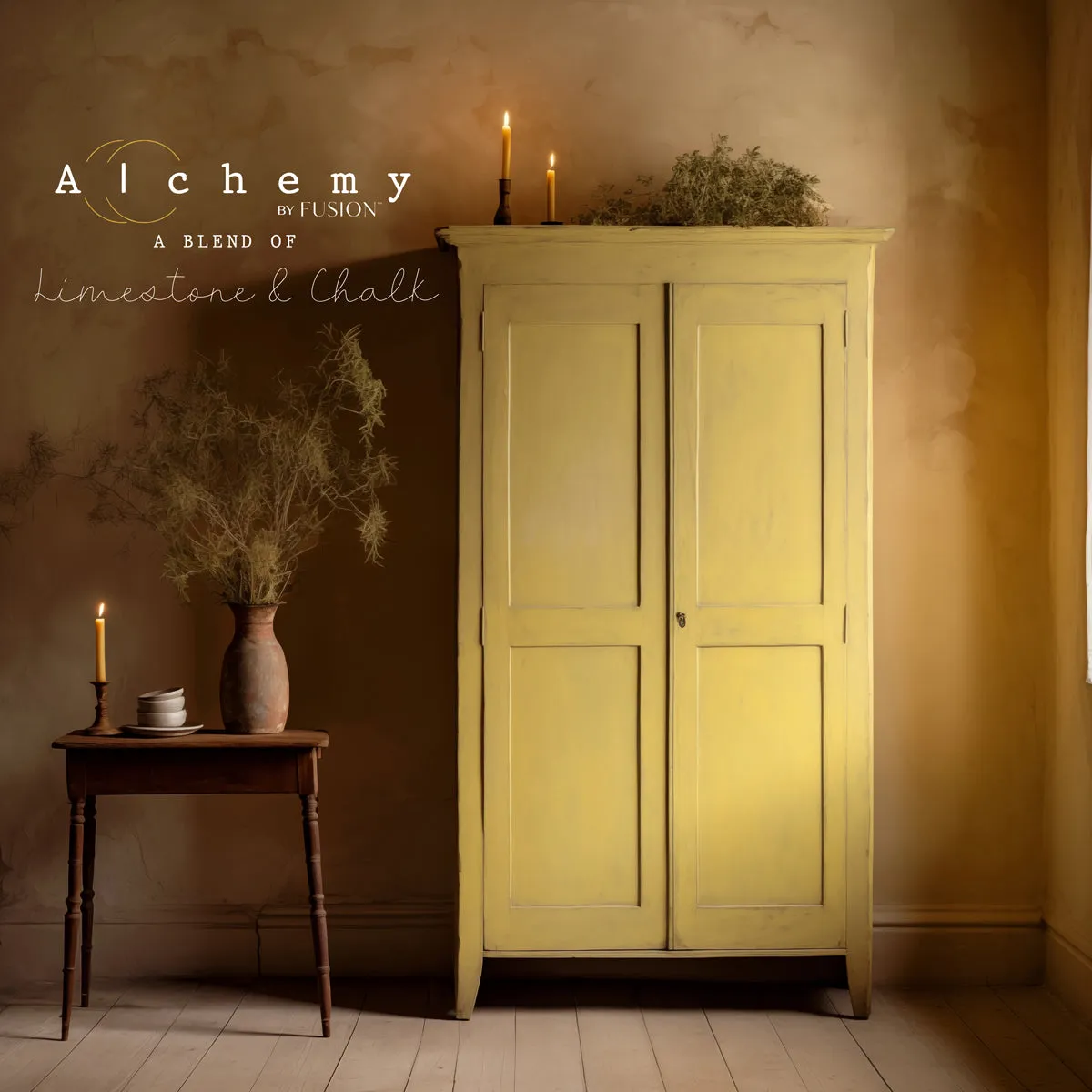 Fusion Mineral Paint Alchemy Ernte Kreidefarbe antikgelb