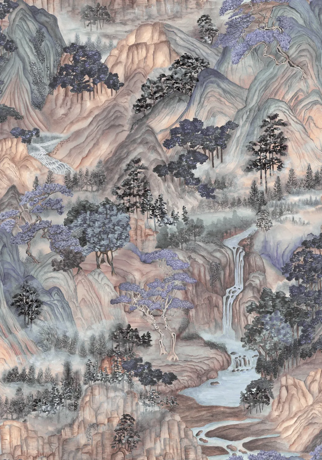 Cole & Son Mountainscape Tapetenmuster Berglandschaft