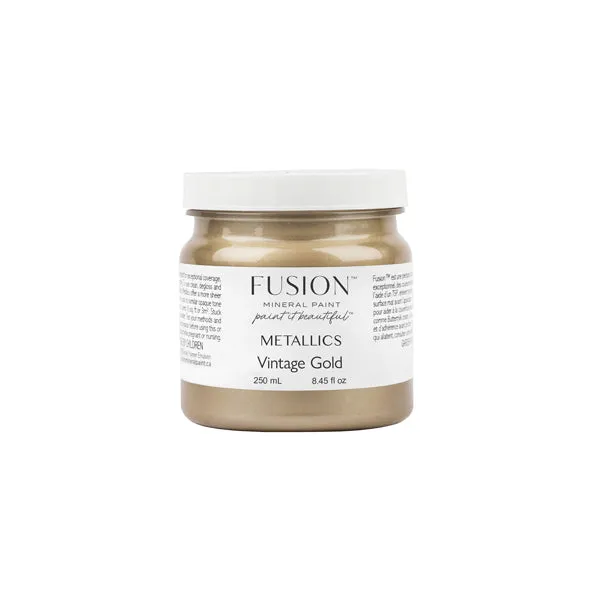 Fusion Mineral Paint Vintage Gold Metallicfarbe Altgold