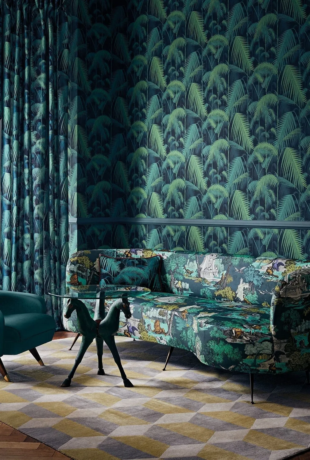 Cole&Son Versailles Grand Baumwollstoff Toile de Jouy