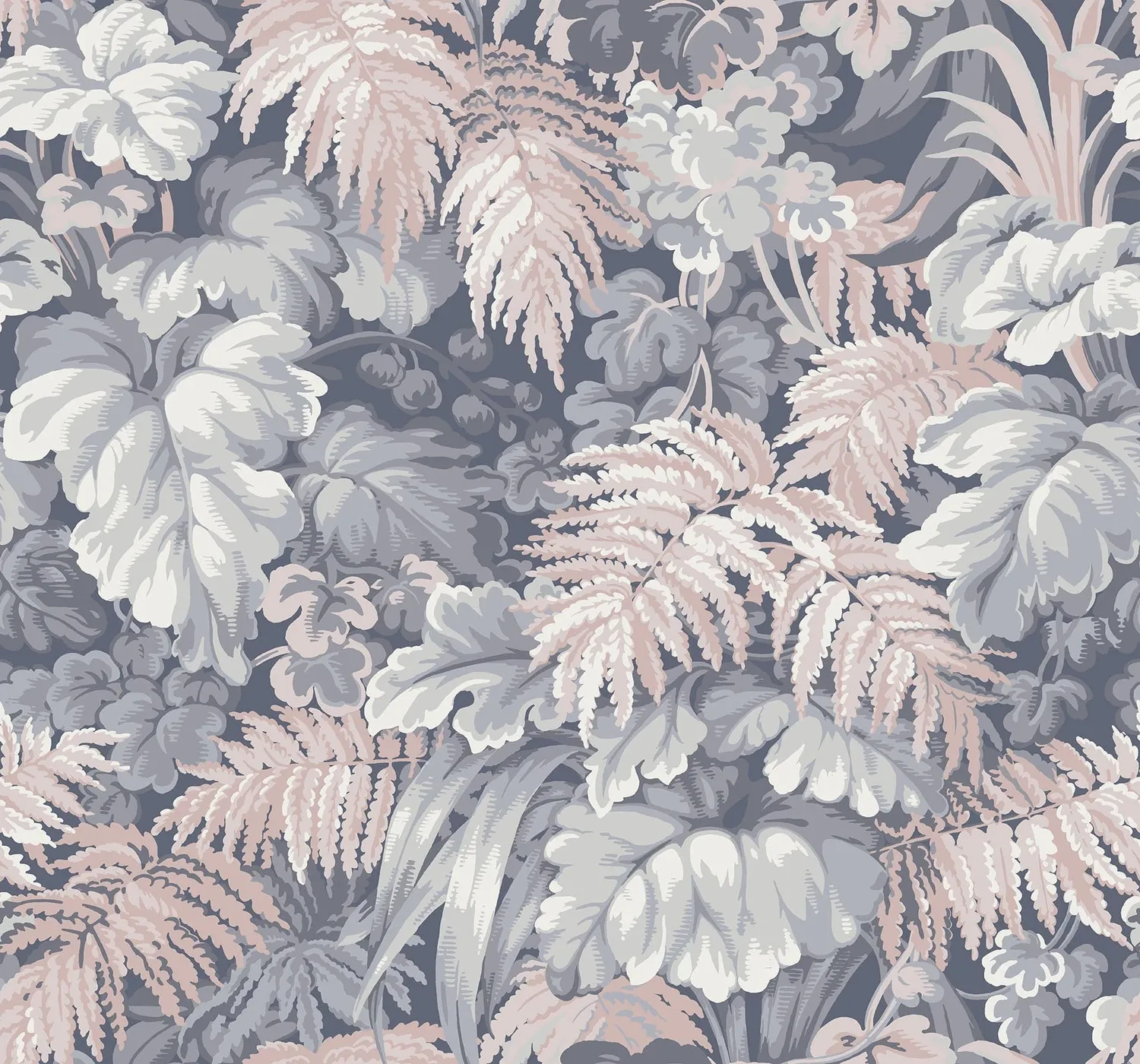 Cole & Son Royal Fernery Tapete matte Blätter