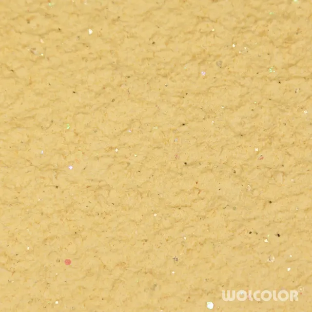 Wolcolor Classic Sunglitter Baumwollputz gelb Perlmutt