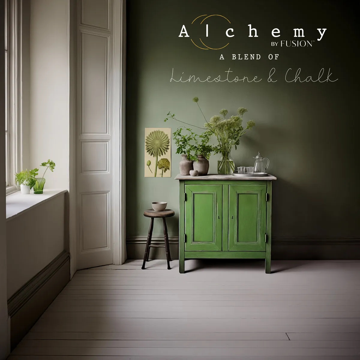 Fusion Mineral Paint Alchemy Moos Kreidefarbe chartreuse