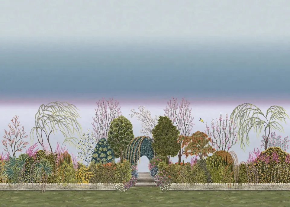 Cole & Son Reverie Tapetenmuster Panorama Chinoiserie