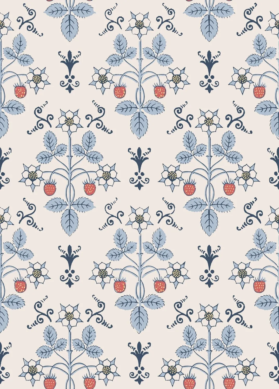 Cole & Son Strawberry Tapete Vlies Erdbeeren
