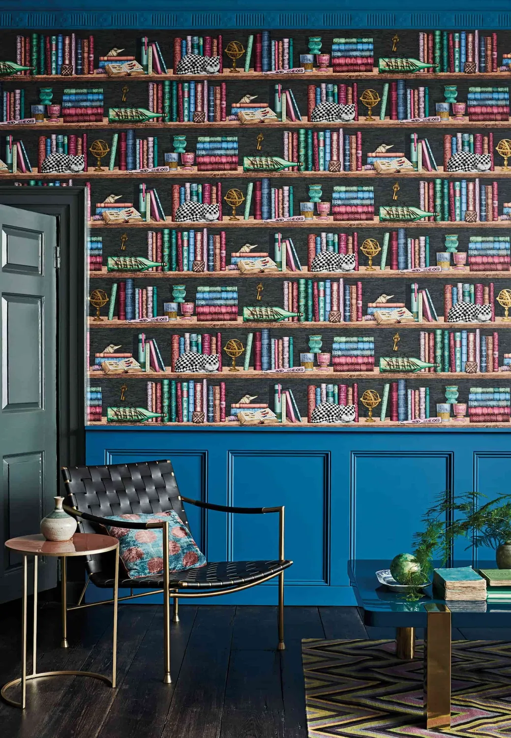 Cole & Son Fornasetti Libreria Tapetenmuster Bibliothek