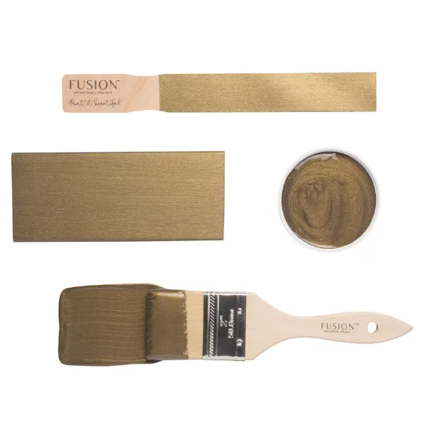 Fusion Mineral Paint Vintage Gold Metallicfarbe Altgold