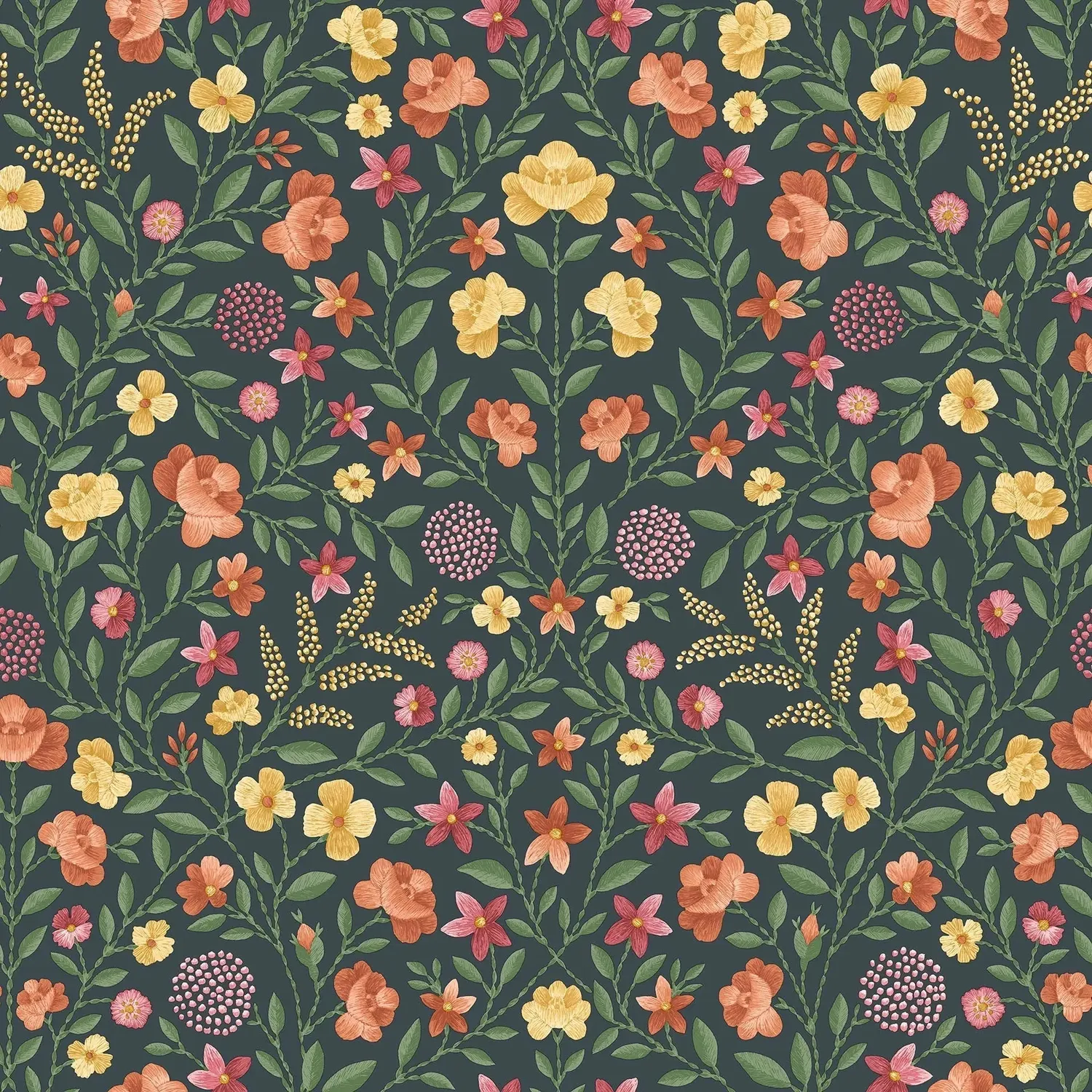 Cole&Son Court Embroidery Tapetenmuster – Stickerei