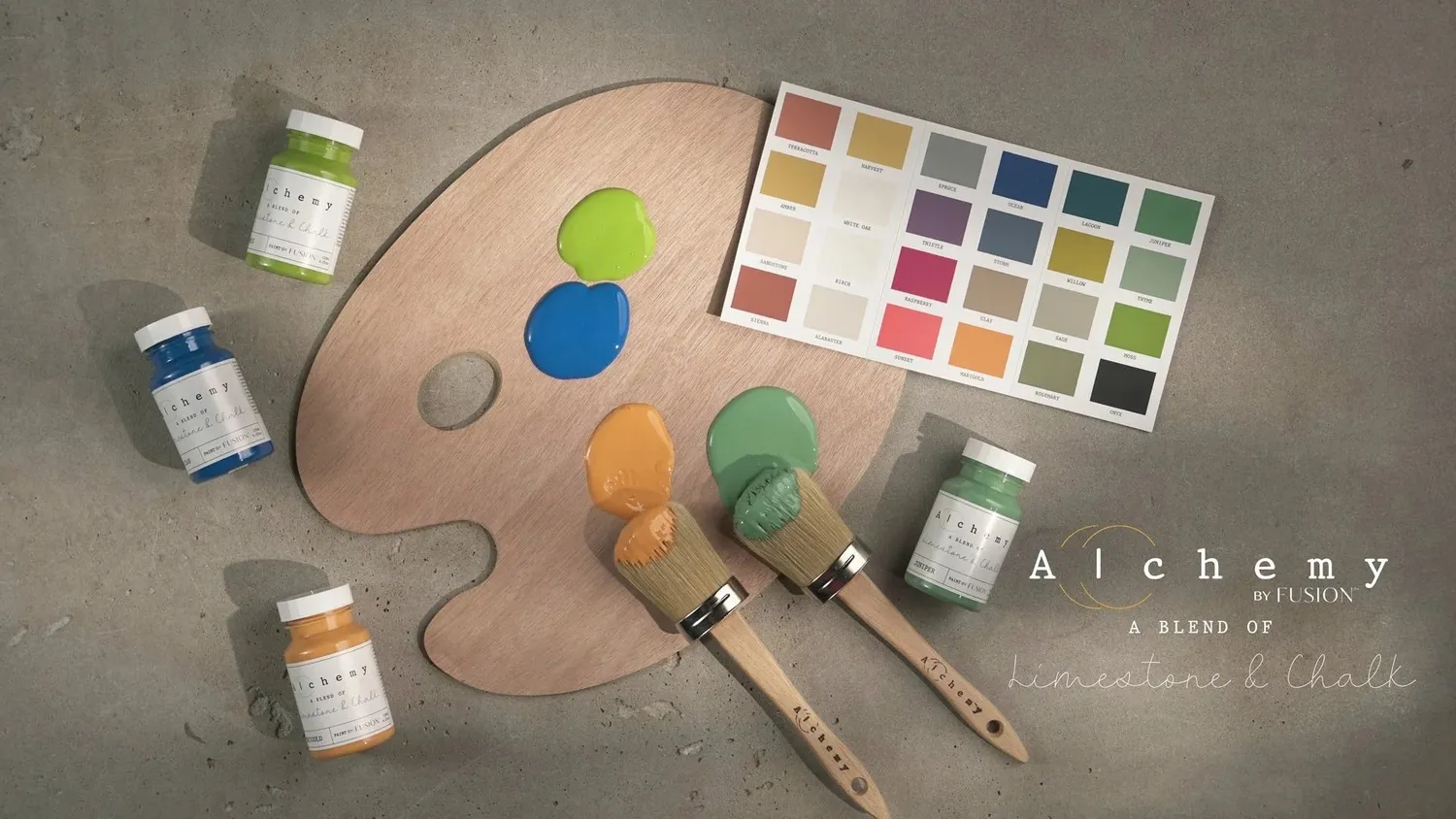 Fusion Mineral Paint Alchemy Farbkarte True to Colour Card