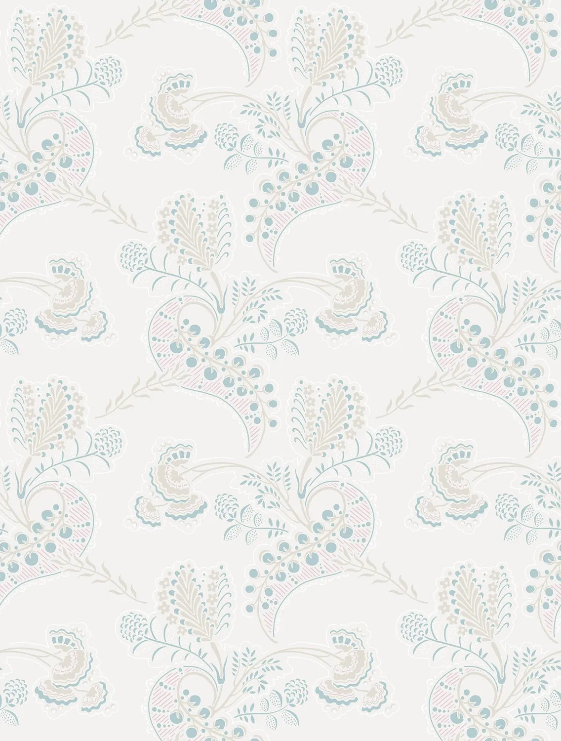 Cole&Son Hartford Tapete mit stilisierten Blütenranken
