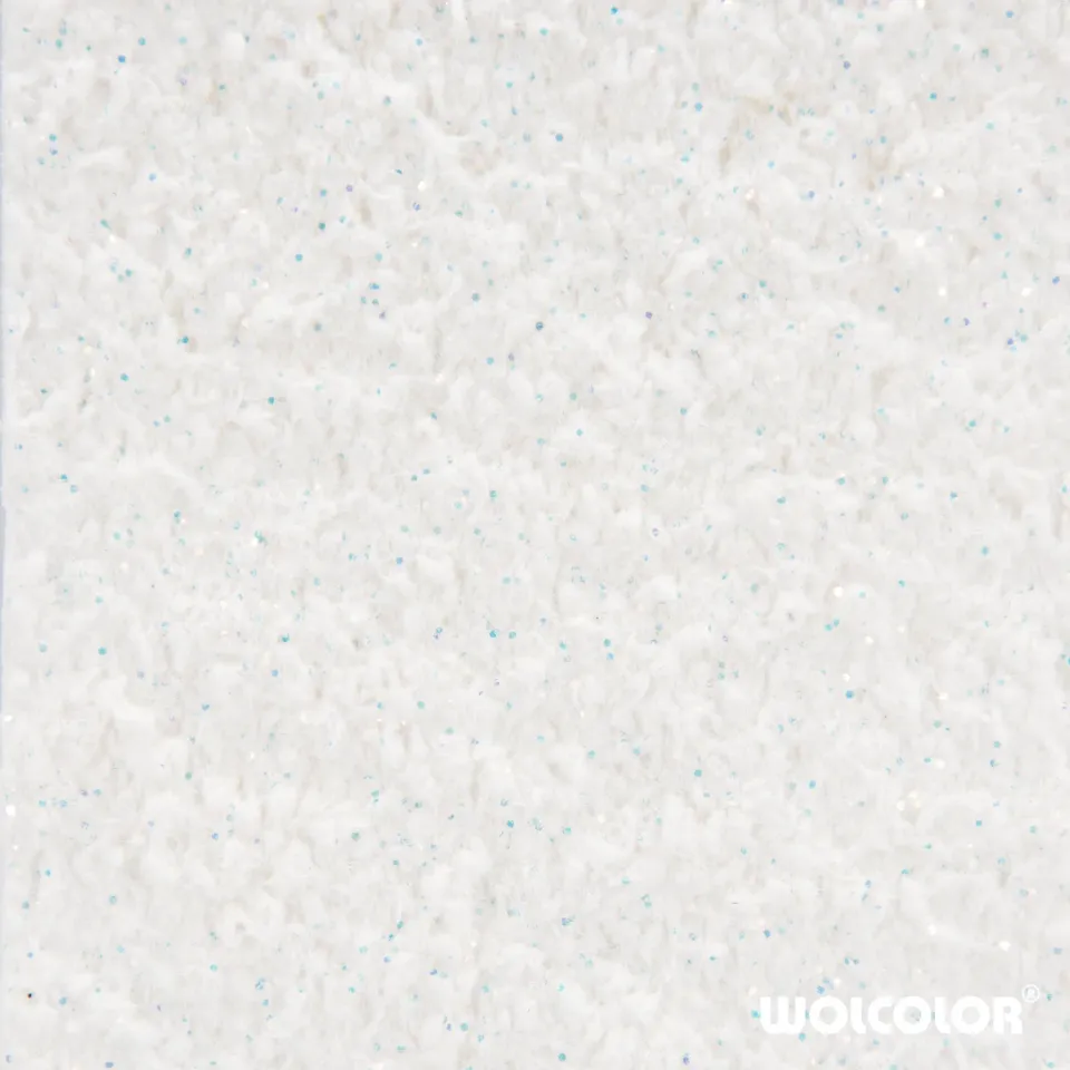 Wolcolor Classic Crystal Dream Baumwollputz weiß Glitzer