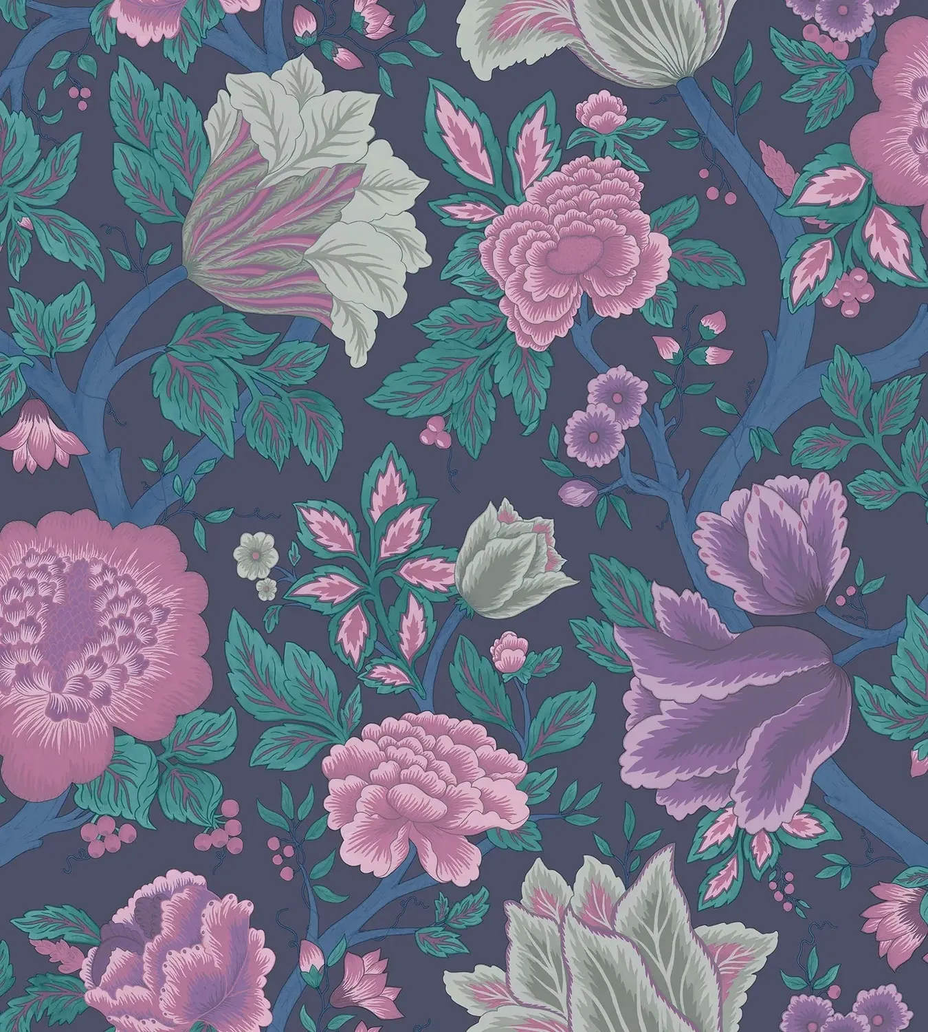Cole & Son Midsummer Bloom Tapete Blütenranke