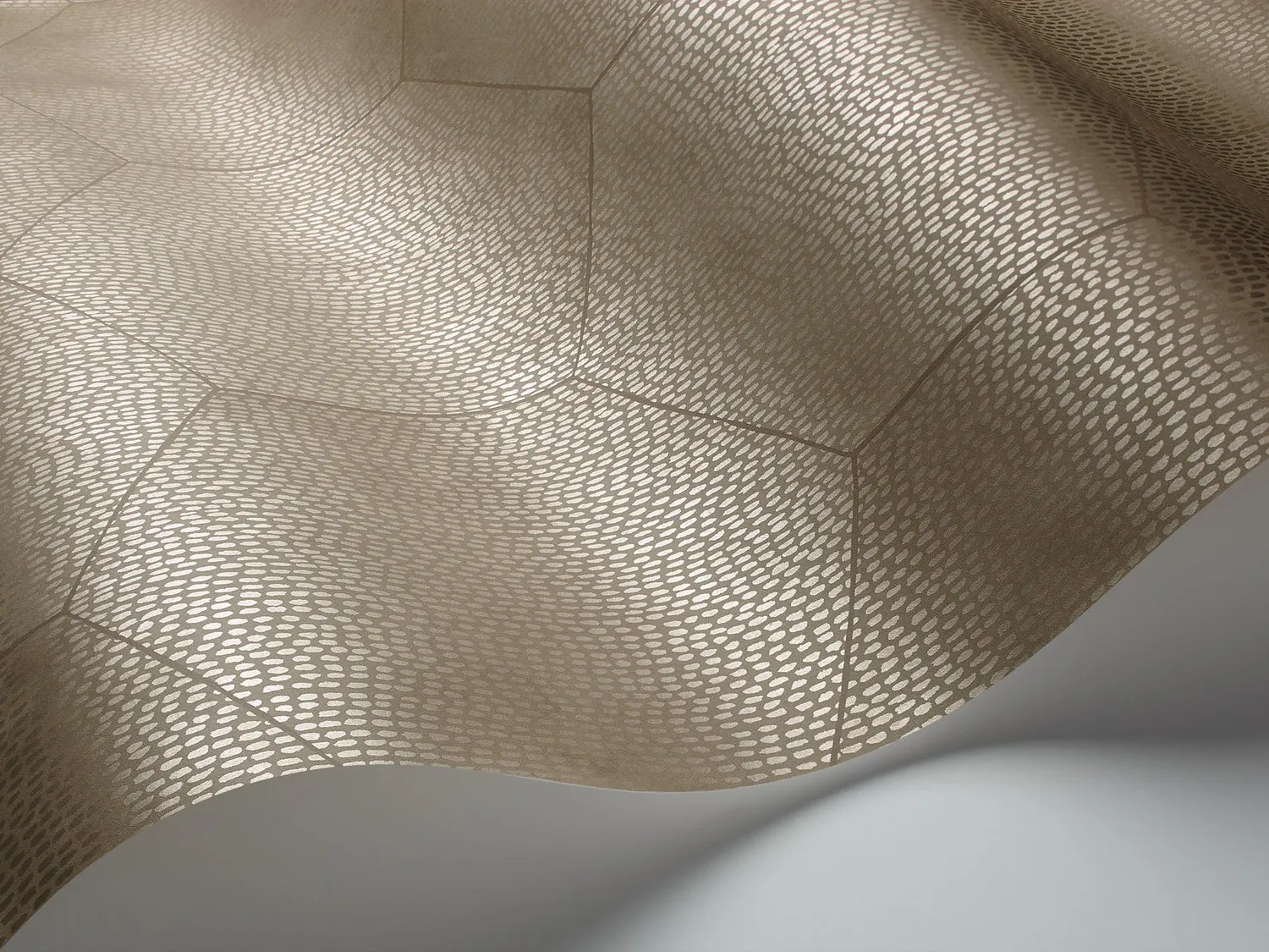 Cole & Son Mineral Tapete Sechseck Metallic