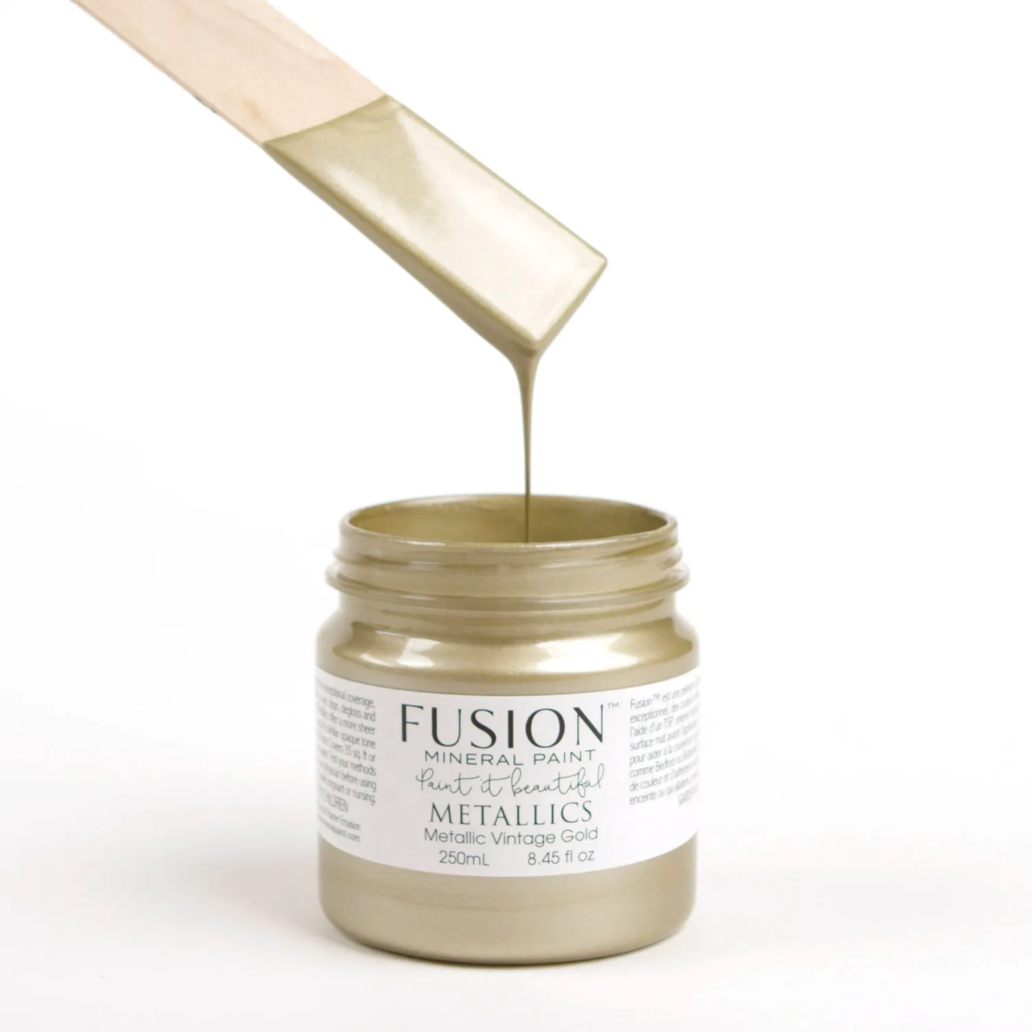 Fusion Mineral Paint Vintage Gold Metallicfarbe Altgold