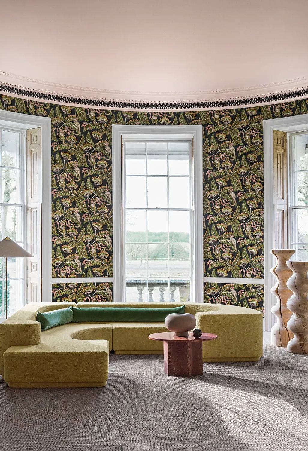 Cole & Son Bush Baby Tapetenmuster Tiermotiv