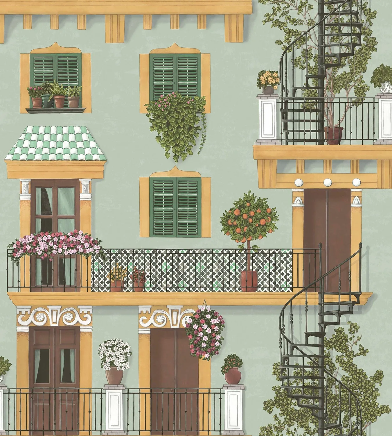 Cole & Son Alfaro Tapetenmuster Sevilla