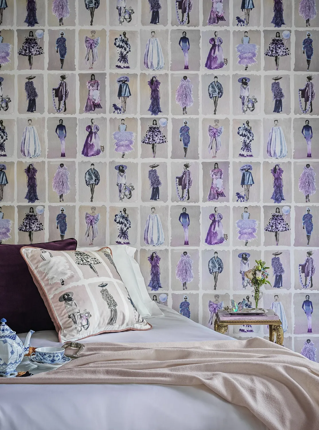 Cole & Son Couture Carousel Kissen Samt