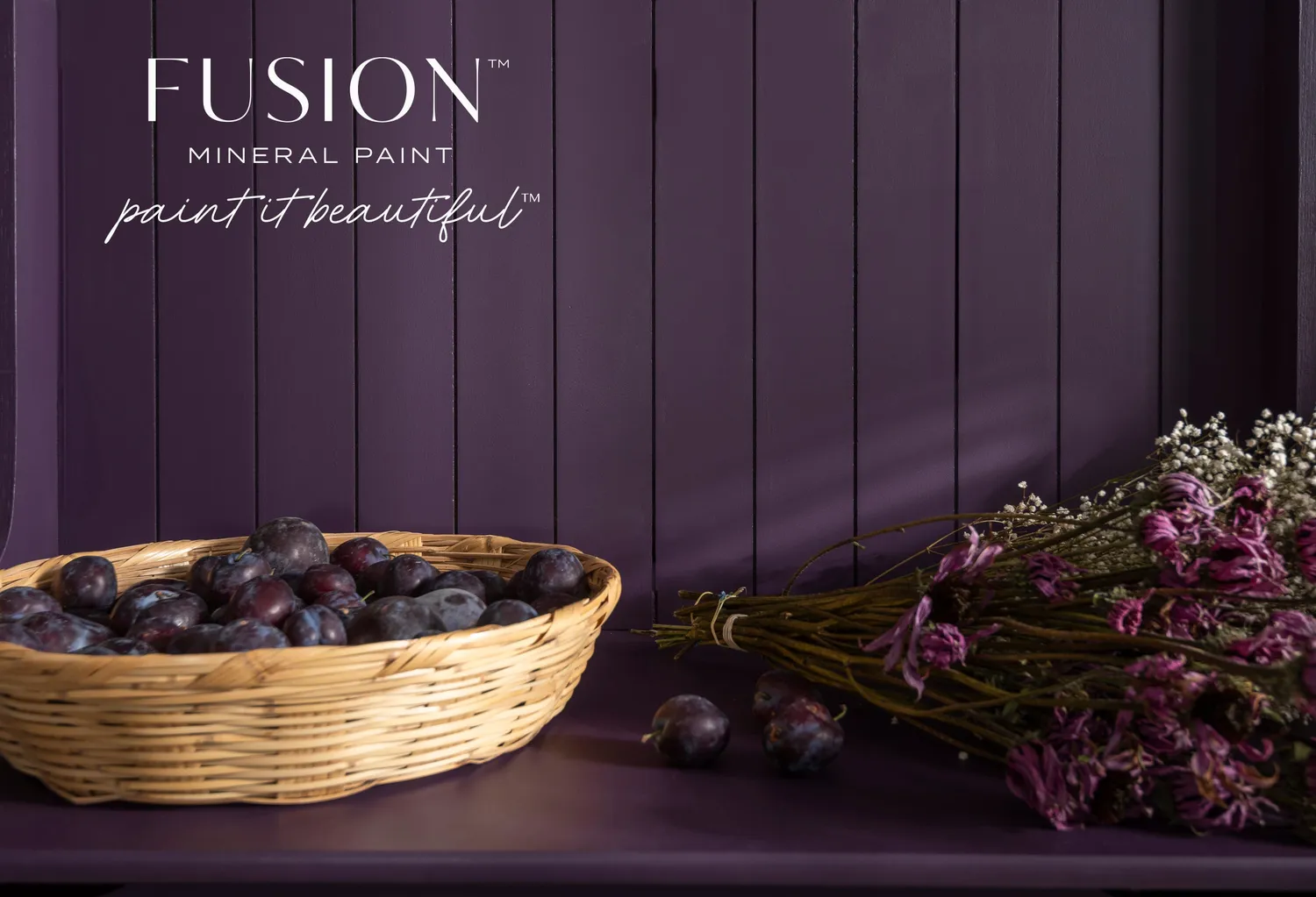 Fusion Mineral Paint Samtpflaume Möbelfarbe Lila matt