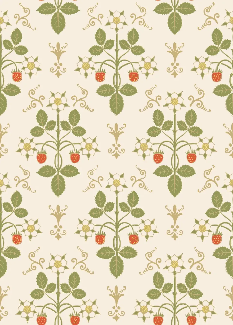 Cole & Son Strawberry Tapete Vlies Erdbeeren