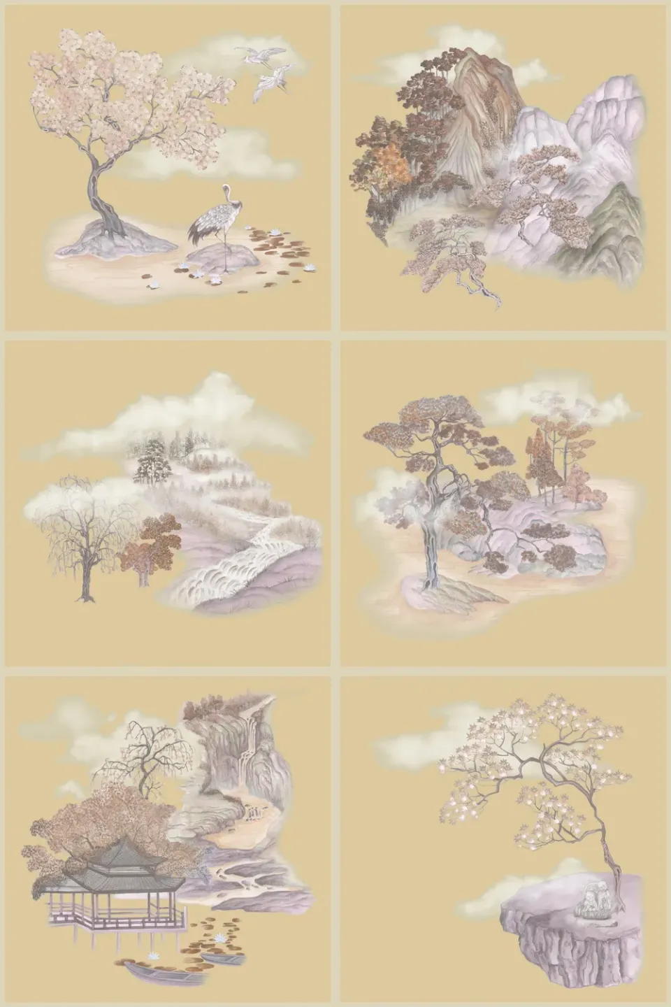 Cole&Son Tile Toile Tapetenmuster Kachel-Design