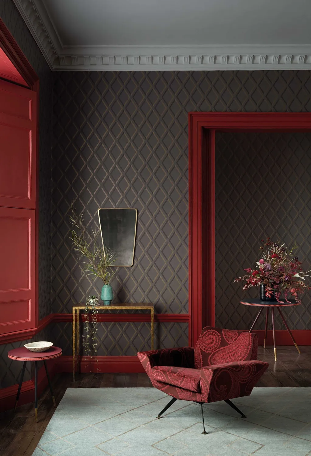 Cole&Son Rajapur Velvet Stoffmuster Paisley Samt