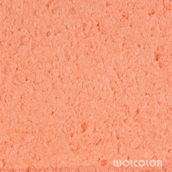Wolcolor Classic Lachsrot Baumwollputz Rot dezent