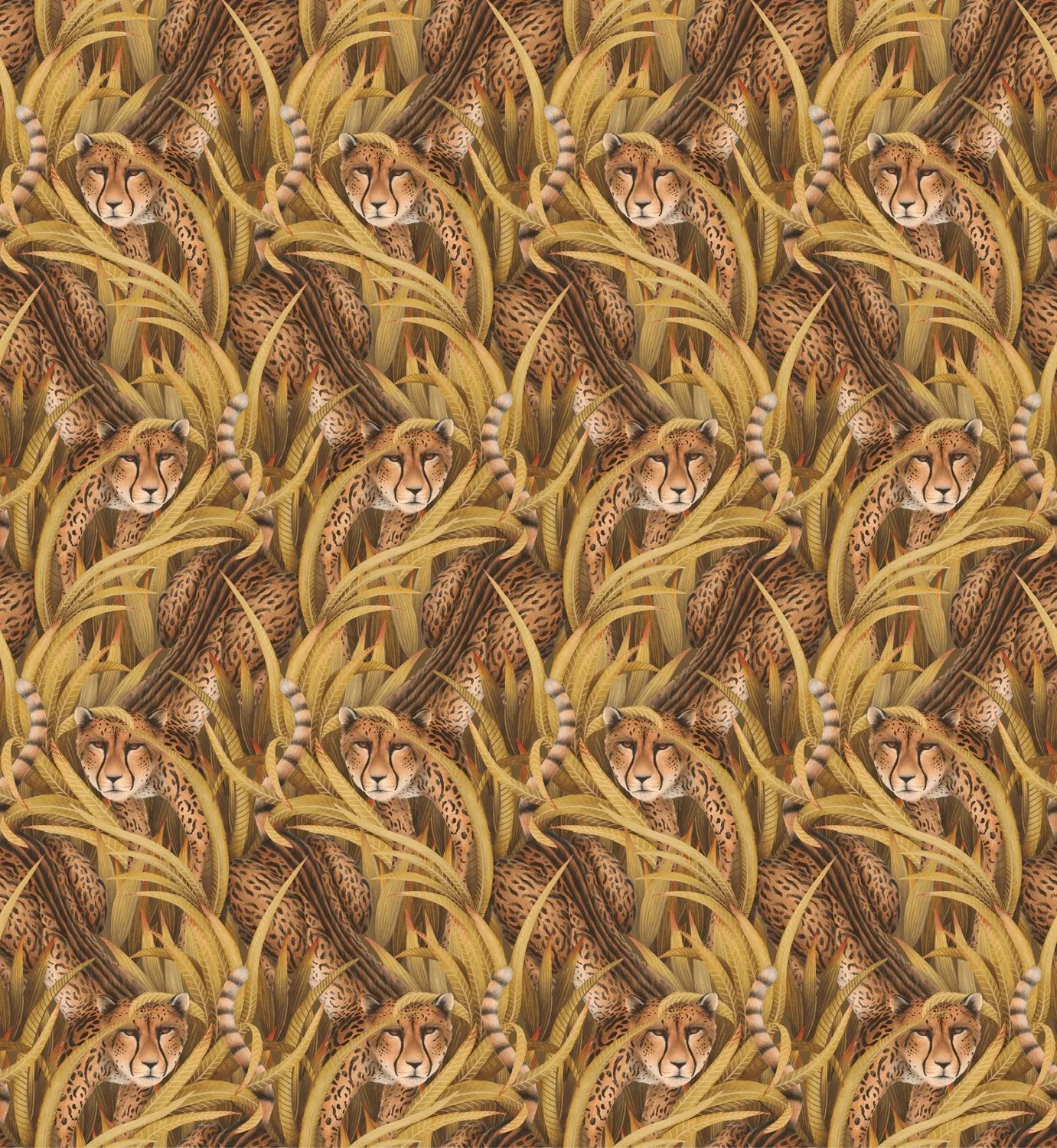 Cole&Son Cheetah Prowl Sample Tapete Muster Gepard