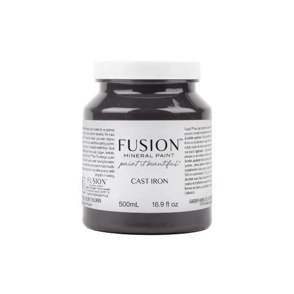 Fusion Mineral Paint Gusseisen Möbelfarbe Schwarz matt