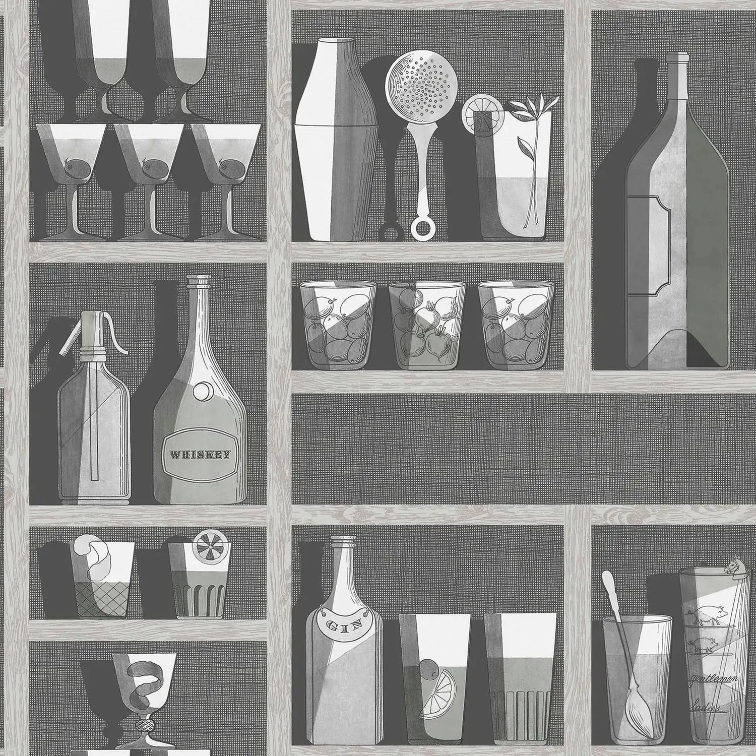Cole & Son Cocktails Tapetenmuster Fornasetti