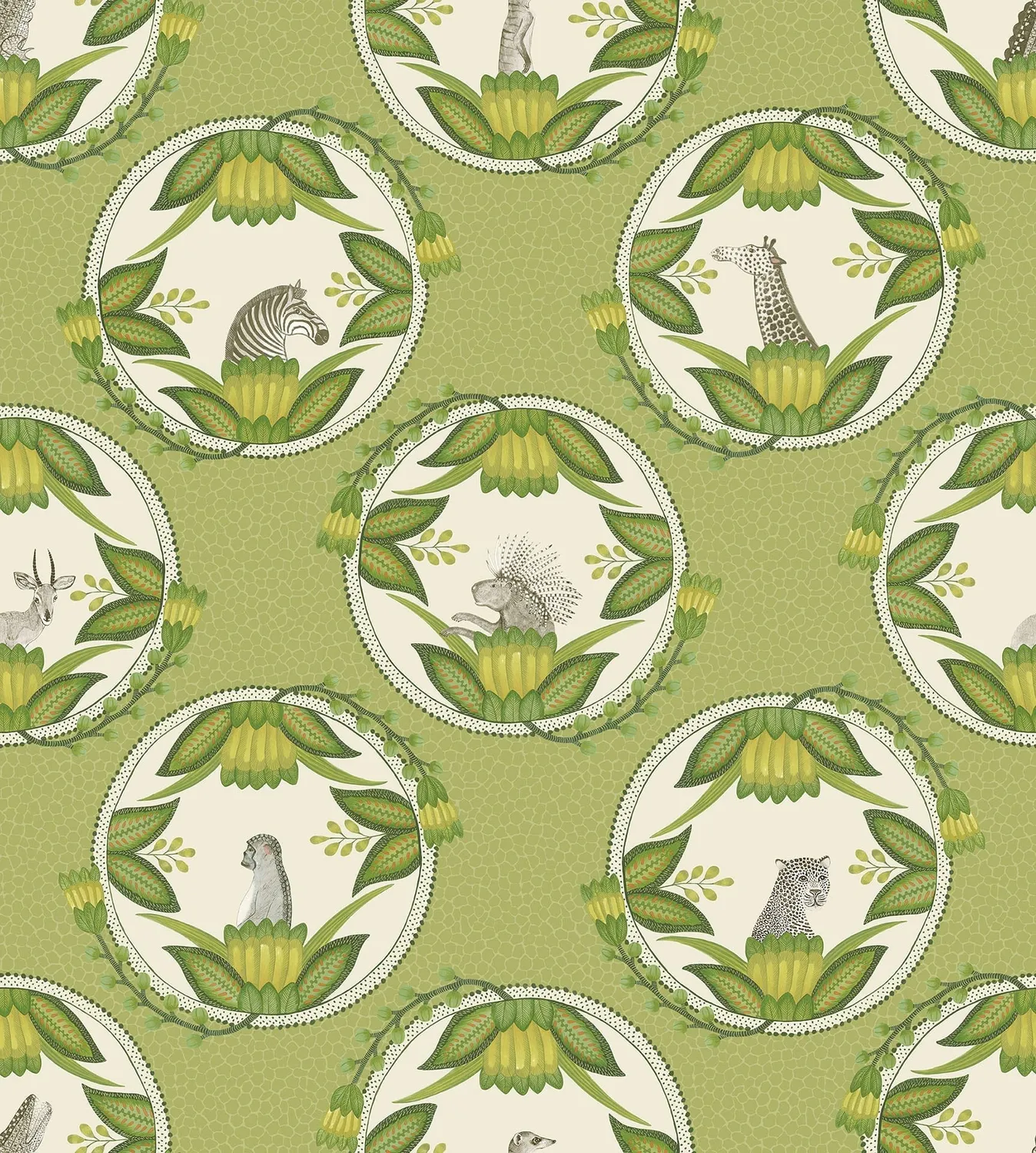 Cole&Son Ardmore Cameos Tapetenmuster Tierporträt