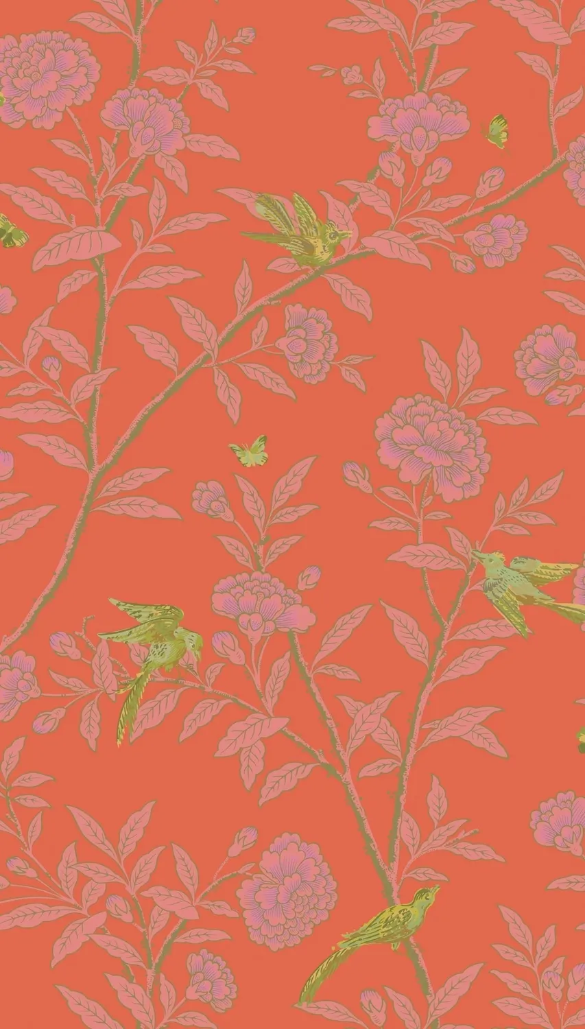 Cole&Son Roseberry with Birds Tapetenmuster