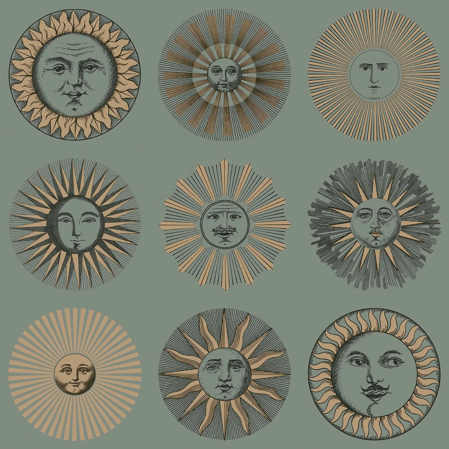 Cole & Son Senza Tempo II Soli Tapete Sonnenmuster