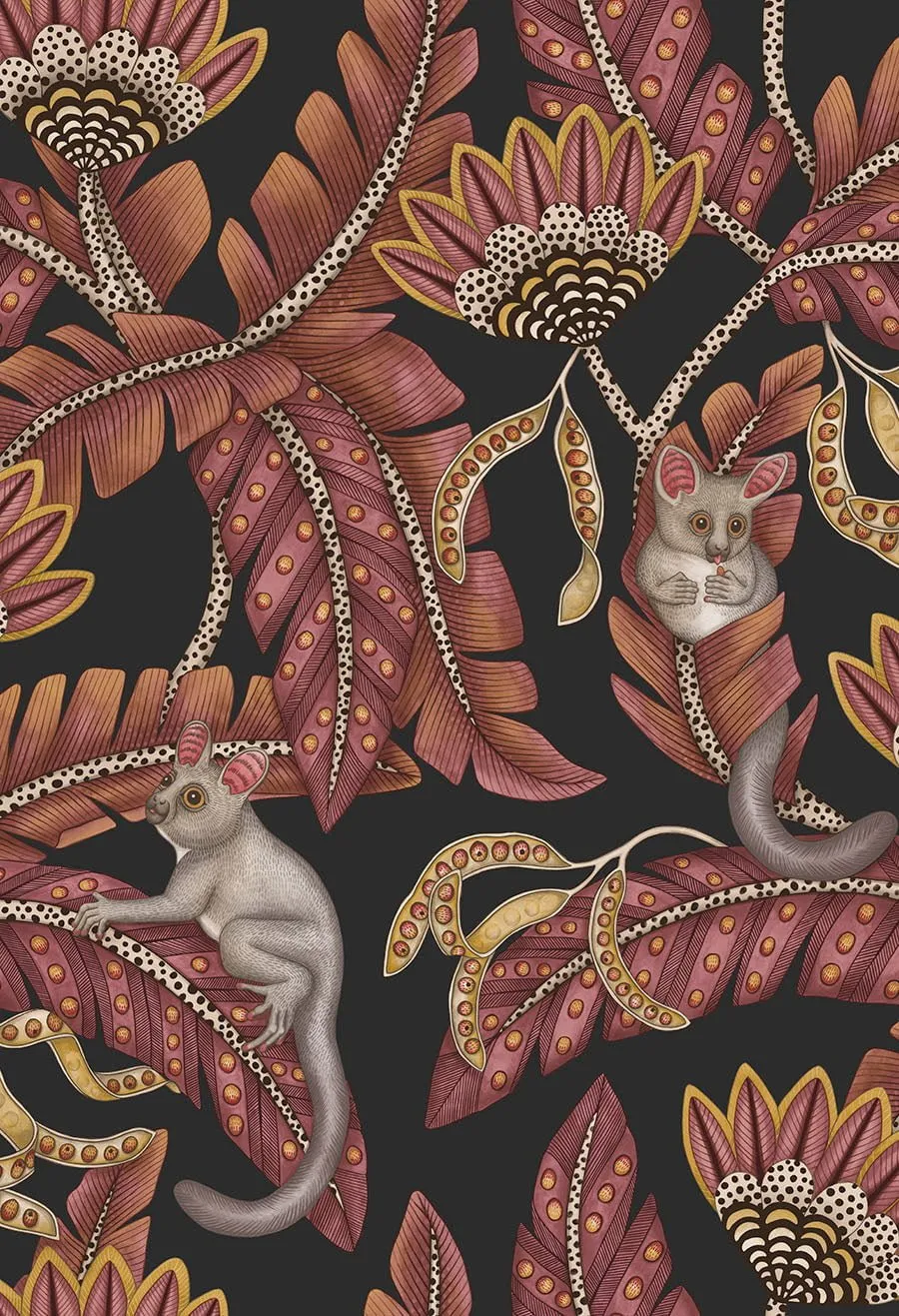 Cole & Son Bush Baby Tapetenmuster Tiermotiv