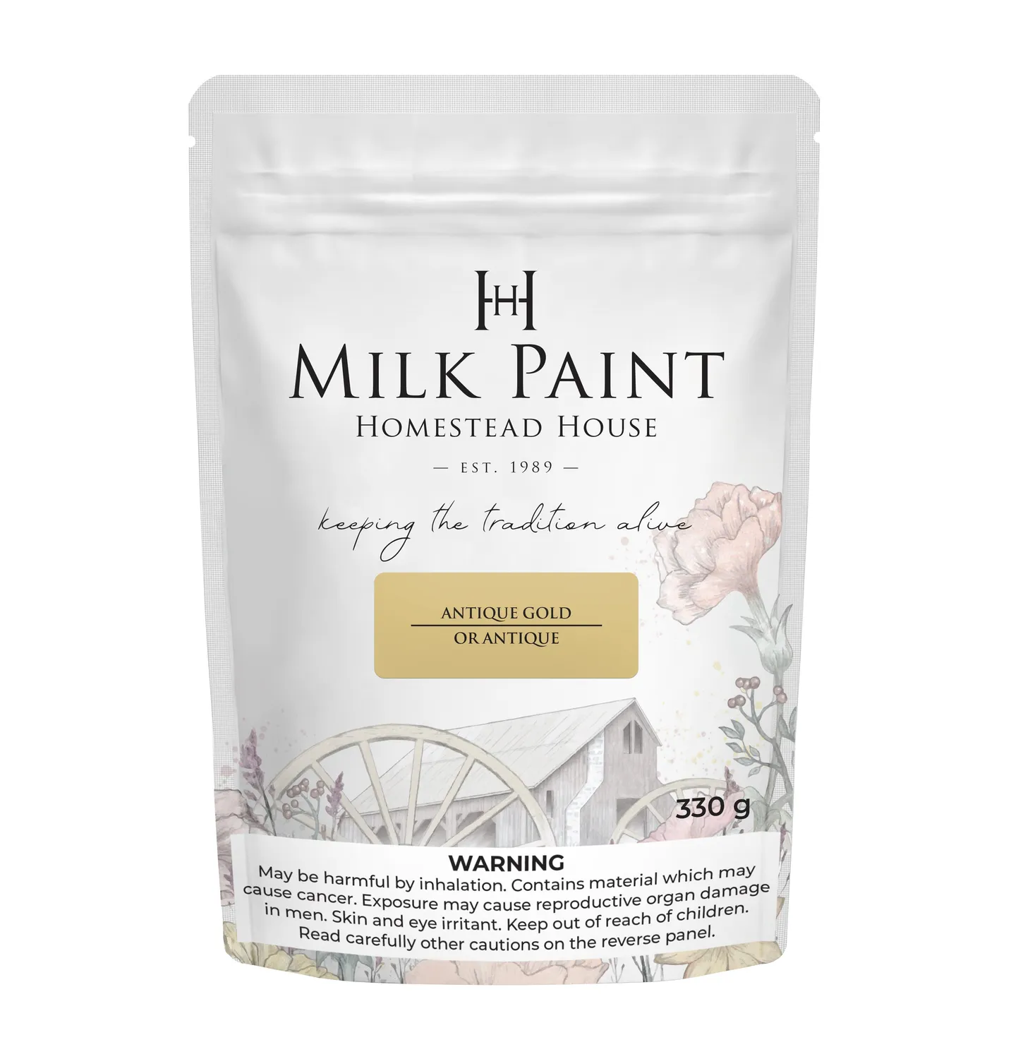 Fusion Mineral Paint Homestead House Antikgold Milchfarbe Vintage-Gelb