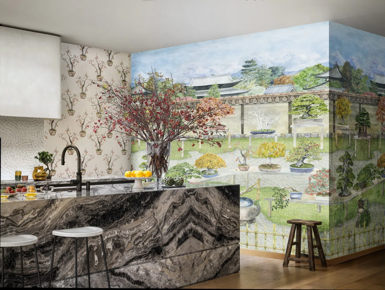 Cole&Son Bonsai Garden Tapete Panel