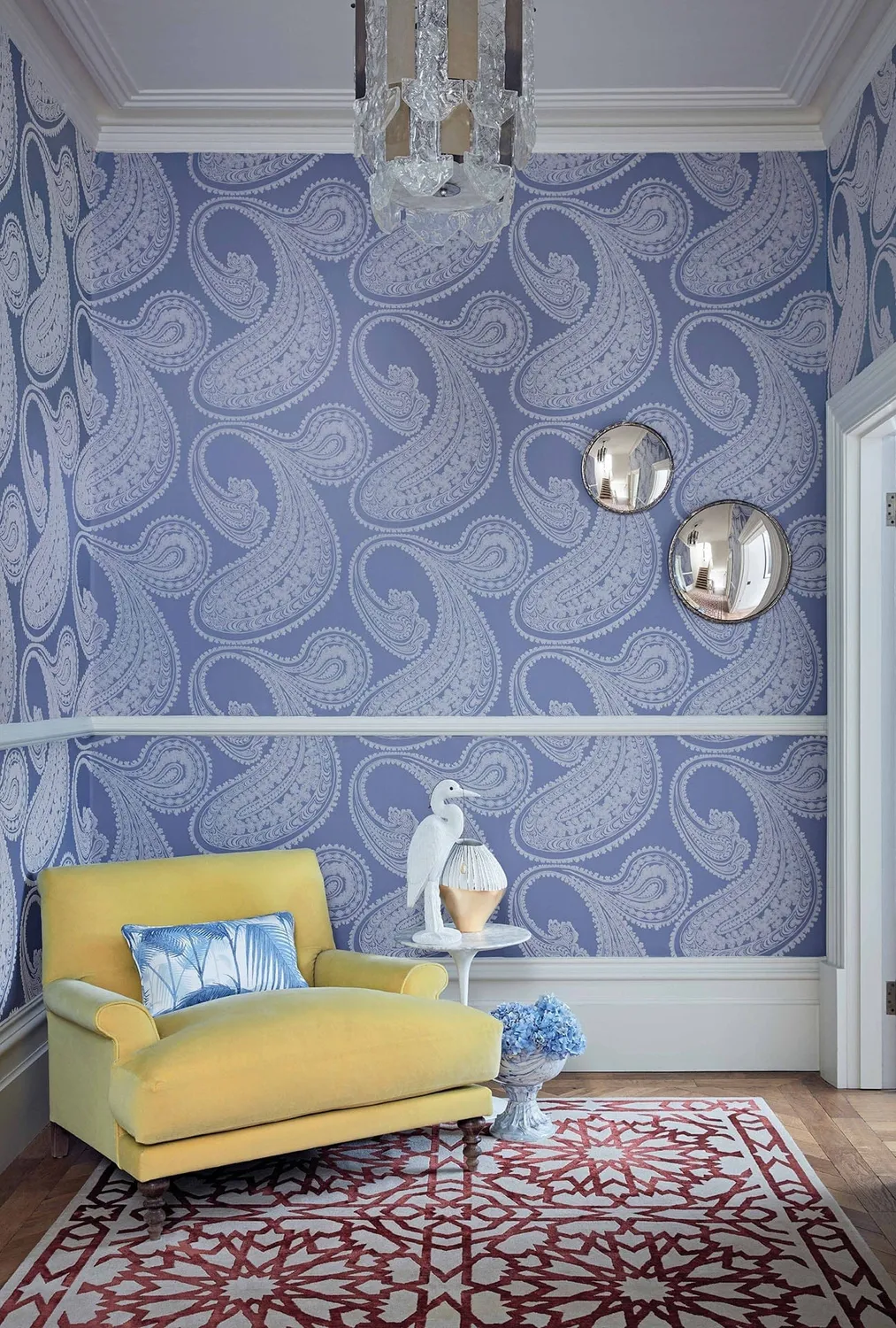Cole&Son Rajapur Flock Tapetenmuster Paisley