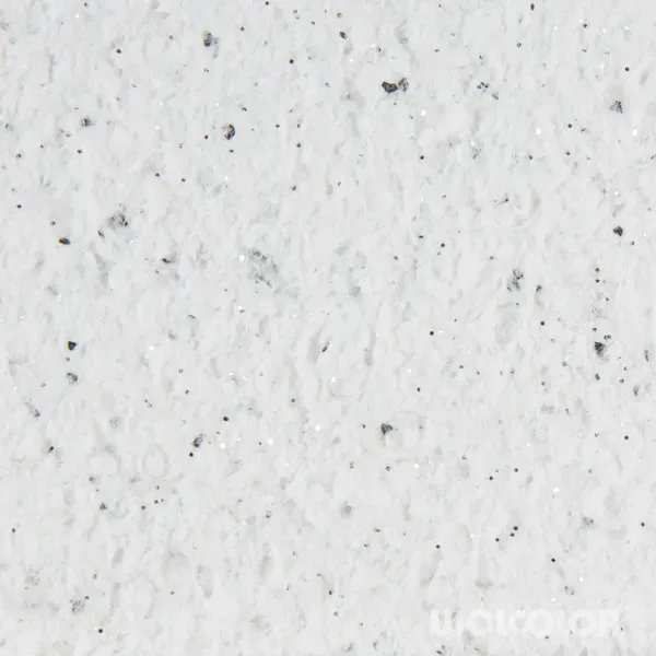 Wolcolor Classic Noir Baumwollputz Weiß-Schwarz Silberglitzer